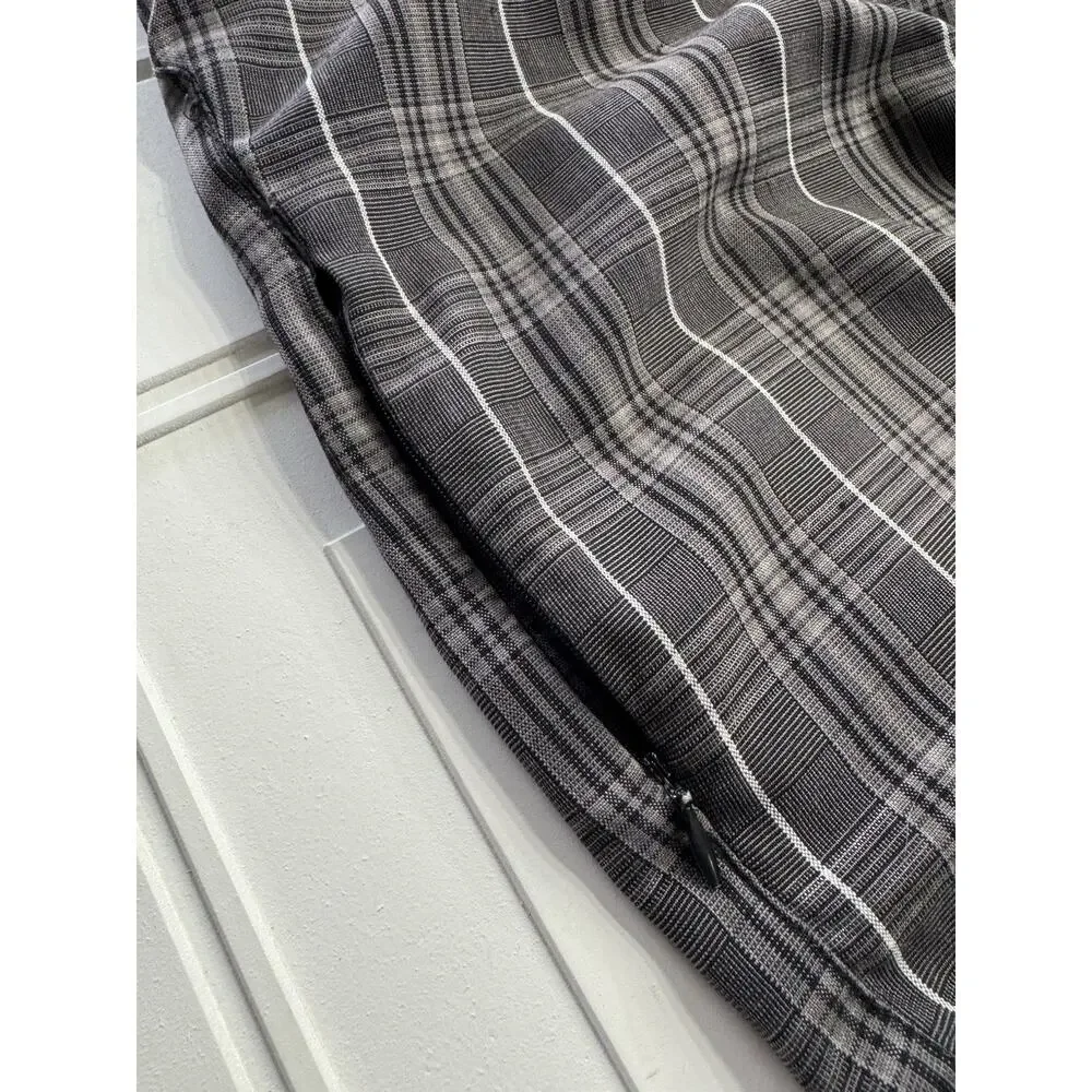 Hurley Art Department Plaid Shorts Chino Black Grey Men’s Size 32 - Picture 2 of 6